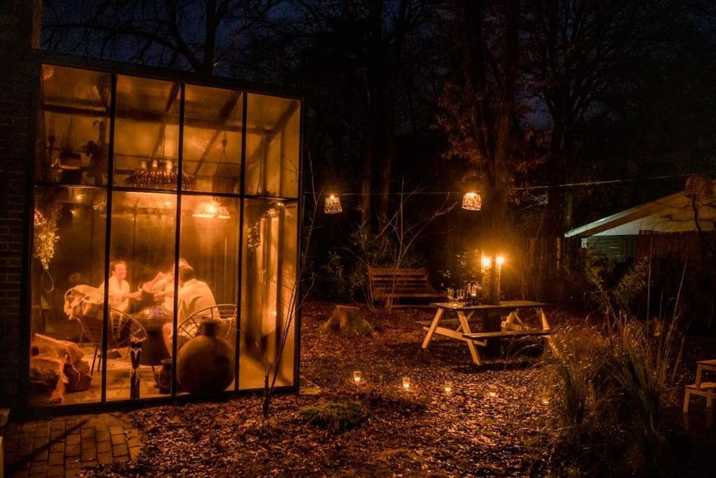Boutique Bungalow 2 Met Sauna, Hottub En Boskas Rheezerveen Buitenkant foto